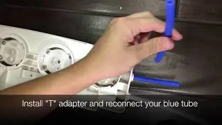 Installing Fridge Line (Pure Blue H2O 4 Stage RO System)