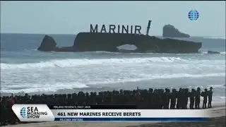 TV STREAMING - SEATODAY_461 NEW MARINES RECEIVE  BARETS