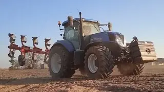 💙Orka New Holland t7 210 💙😎( Niebieski zaczyna prace polowe )