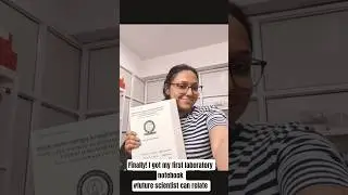 my first laboratory notebook #iisermohali #scientist #chemistry #phd #thesis #sciencelife