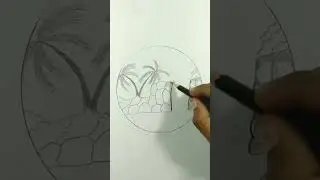 Menggambar pemandangan mudah dan simpel By#Feelart