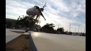 360flip nose manual @ step up - oaka skatepark