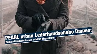 PEARL urban Lederhandschuhe Damen: Damen-Handschuhe aus echtem Ziegenleder