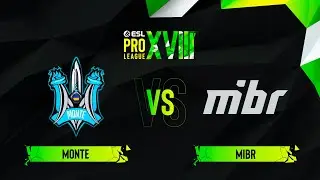 Monte vs. MIBR - Map 3 [Mirage] - ESL Pro League Season 18 - Group B