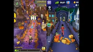 Temple Run 2 vs Angry Gran Run Halloween Gameplay