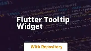 flutter tooltip widget