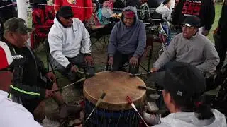 Battling Horse at Swan Lake First Nation Pow Wow 2021