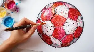 How To Drawing A Football with 0 | Step By Step | Very Easy Drawing | Bacchon ki Drawings