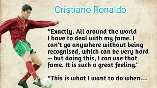Learning English Through Stories || Cristiano Ronaldo CR7 | Practice English ||