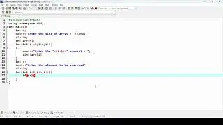 Linear Search in CPP
