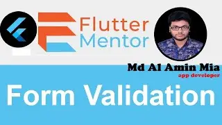 Form and validation in flutter | Form and validation in flutter bangla | Flutter Bangla Tutorial