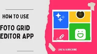 How To Use FOTO Grid Editor App #application #editorapp #fotogrid #photoeditorapp