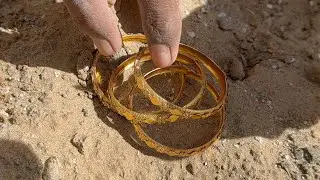 Found Gold Bangles Under Bricks 😱 | Real Gold Found in Construction Trash | Garbage Man