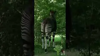 Okapi, Hewan Afrika mirip dengan Zebra namun Berkerabat dengan Jerapah @BelajarBersamaMutiara