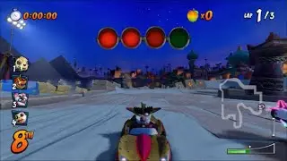 Crash Team Racing Nitro-Fueled (PS4) Online: Chipmunk Fake Crash Racing In Twilight Tour