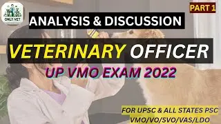 UP veterinary officers question paper 2022 analysis|VO|SVO|VMO|VAS|LDO