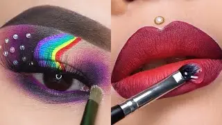 Chocolatey Brown Lips Gloss | Purple Diamond Smokey Eyes Makeup | World's No 1 Makeup Tutorials