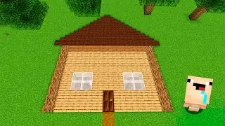 Encontré una CASA SUBTERRÁNEA 🚪😱 Encontré una NUEVA CASA BEBE NOOB en Minecraft