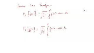 The Fourier Sine and Cosine Transform