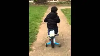 Malcolm cycling. @ 3 years and 9 months.