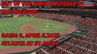 Out of the Park Baseball 24, повтор сезона 2023 года, Сент-Луис, игра 6