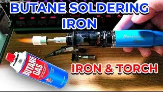 Portable Butane Soldering Iron and Torch, For Electronic Repair Tools Junk Hunter