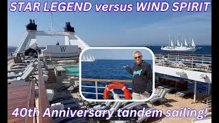 STAR LEGEND and WIND SPIRIT Sail In 4K Tandem For Windstar's 40th Anniversary