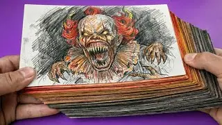 🎈IT: Welcome to Derry - Pennywise Climax Scene | FLIPBOOK Animation