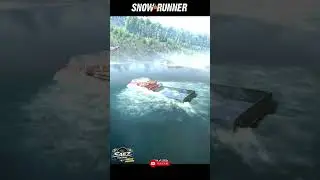 SnowRunner 8x8 Truck Crossing Deep River &ndash; Extreme Offroad Challenge! #gaming #truckingsims