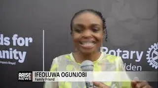Jide Ogunleye Shaves Beard for Humanity, Rotary Foundation (Polio) on Arise News