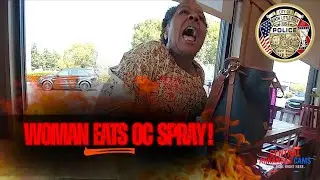 Chick-Fil-A Chaos: Old Woman Pepper-Sprayed After Refusing to Leave | Police Bodycam