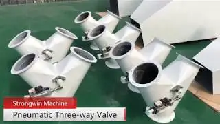 Pneumatic Three-way Valve -Animal Feed Production Plant Equipment Email: toppelletmachine@gmail.com