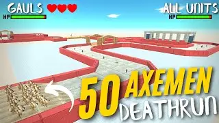 50x Crixus The Gaul Impossible Maze Deathrun - Animal Revolt Battle Simulator | ARBS