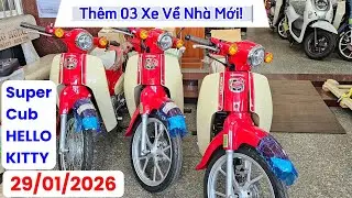 Super Cub Hello Kitty chốt 1 l&uacute;c 03 xe tại CH Mai Duy&ecirc;n. Khải Phạm #cup #cub #hello #hellokitty #xe 