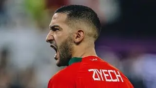 Hakim Ziyech playing for Morocco is something else ⭐💚🇲🇦 #morocco #tikitaka #fifaworldcupqatar2022