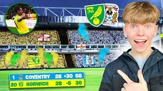CRAZY ATMOSPHERE as NORWICH take down the LEAGUE LEADERS! Norwich City vs Coventry City