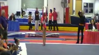 Carly Ibbotson wins 1st place on Floor at State Meet at Team OC, Costa Mesa