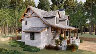 33'x24' (10x7m) Cozy Cottage Farm House: Warmth, Functionality, and Rustic Charm