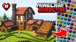 This BARN gives me EVERY WOOL COLOR! -- Minecraft Hardcore Survival Let's Play [Episode 8]