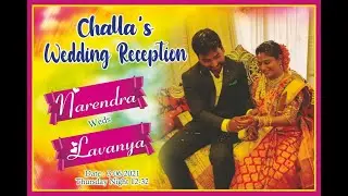 CHALLA'S WEDDING || Narendra With Lavanya ||  Live From palakollu ||