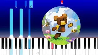 How to Play - Super Bear Adventure - Bear Village Theme (Piano Tutorial)