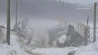 Snow and Wind in Macclesfield Forest