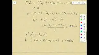 Mean, Median, and Calculus