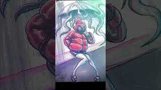 HOODIE MONSTER GIRL | From Traditional Sketch to Animation & Game Character