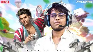 MAST CHILL CHAT || RANK PUSH FUN STREAM || CASTER NOVA IS  BACK #freefirelive