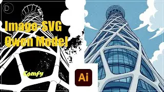 Convert Image to SVG Style -Qwen Edit Exploration - ComfyUI