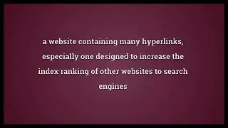 Link farm Meaning