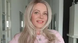 Alasia Super in Ivory Blonde Rooted by Ellen Wille. Lovely long layered low density wig.