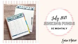 JULY 2021 Sinking Funds | Sara Marie Stickers | EC Monthly Planner | Budget Planner |