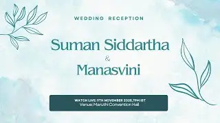Suman Siddartha & Manasvini Reception Live Streaming